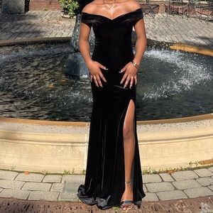 Custom Velvet Prom Dress